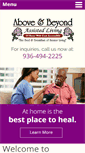 Mobile Screenshot of aboveandbeyondassistedliving.com